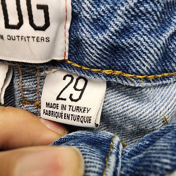 Urban Outfitters Jeans Womens 29 BDG Blue Cotton High Rise Mom *GUC* - Picture 5 of 16